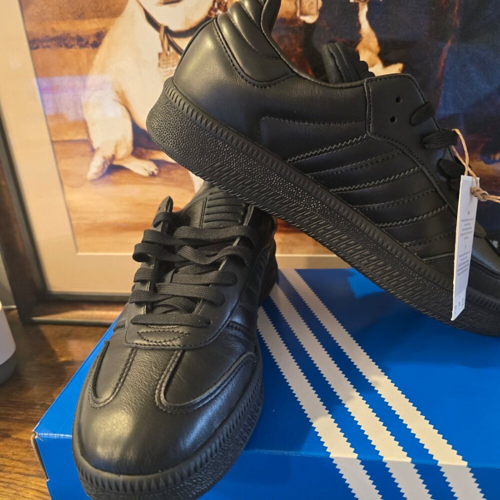 Adidas Samba XLG JI3195 Unisex Triple Black Originals Men's Size 10.5 Shoes NEW - Picture 3 of 10